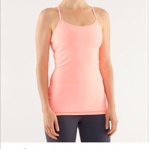 Lululemon Power Y Tank *Luon Light Hthr Pop Orange
